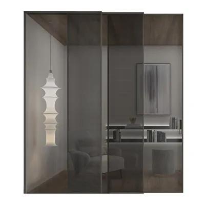Pintu kaca geser interior