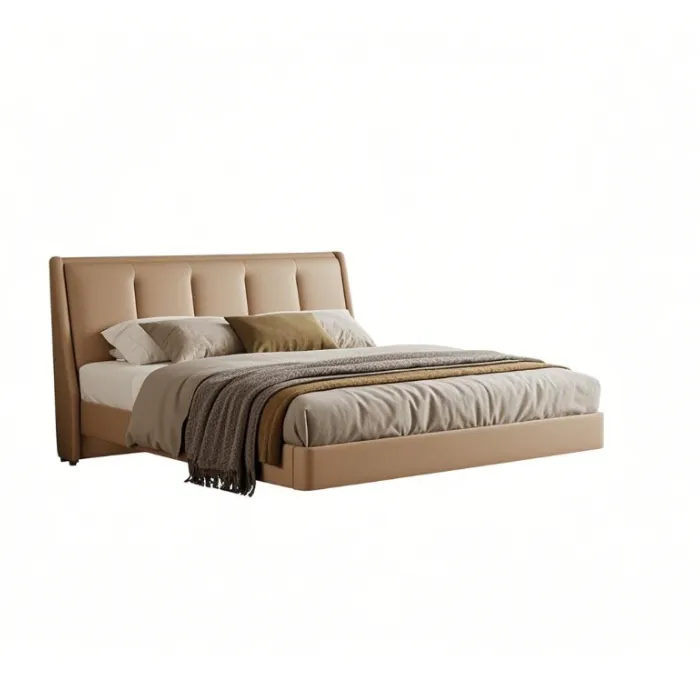Minimalist Leather King Single Bed